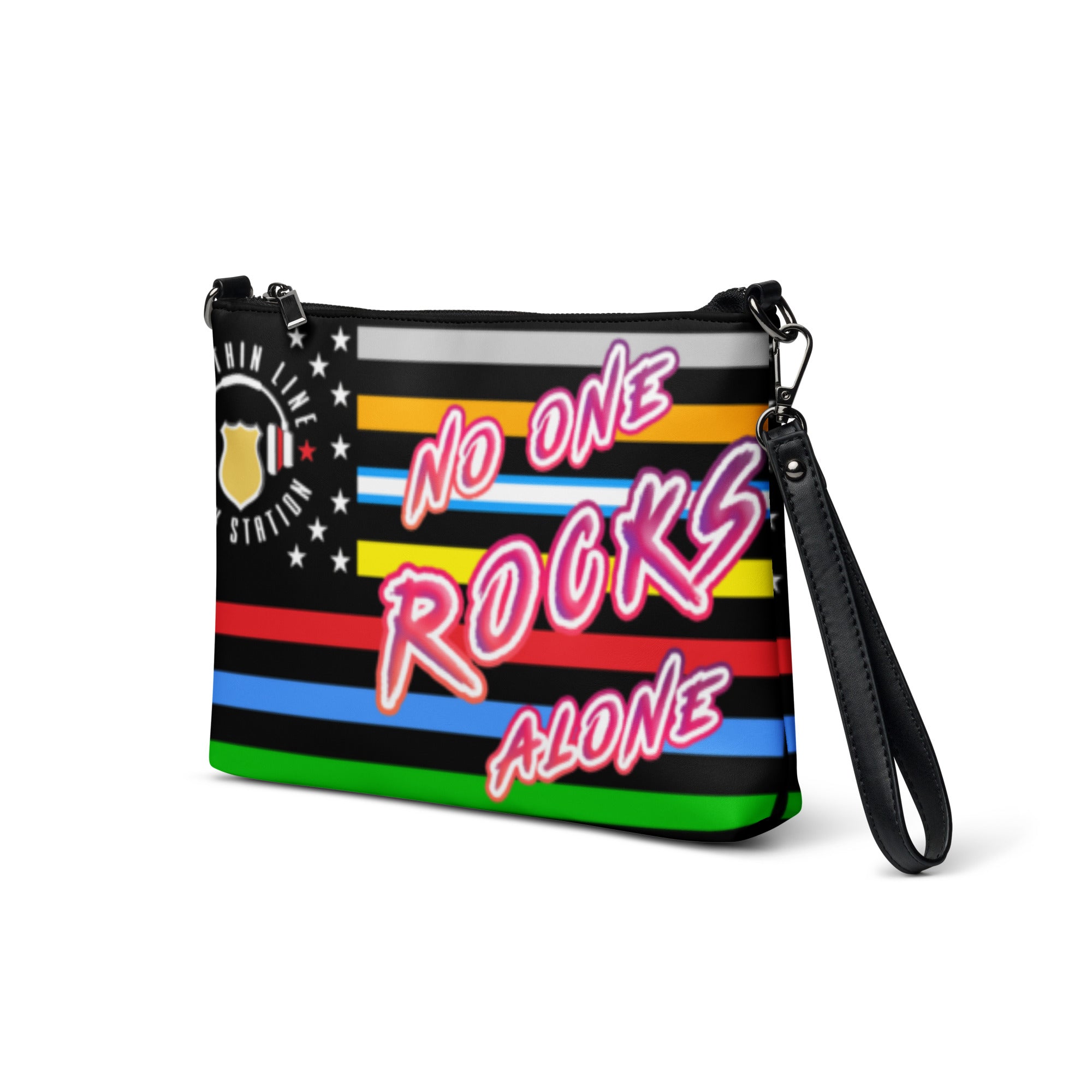 No One Rocks Alone' Crossbody Bag – Thin Line Rock Shop